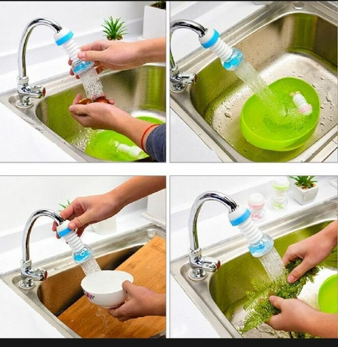 360 Rotary water saving kitchen faucet shower head bathroom