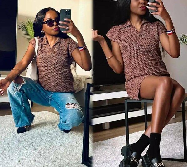 Chic Crochet Mini Dress