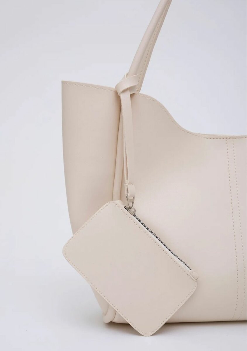 Elegant Beige Tote Bag Set