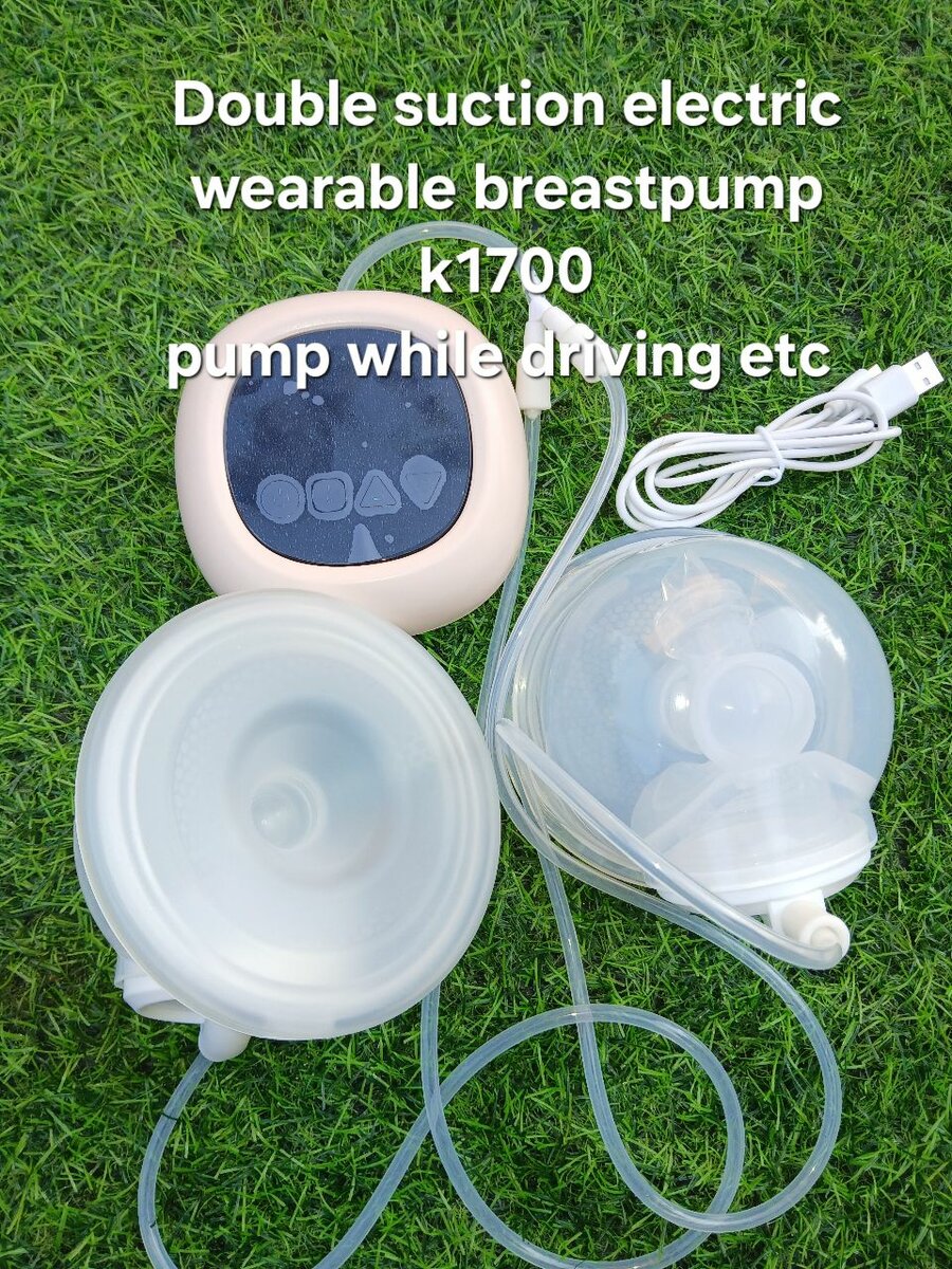 Wearable double suction electric breastpump rechargeable