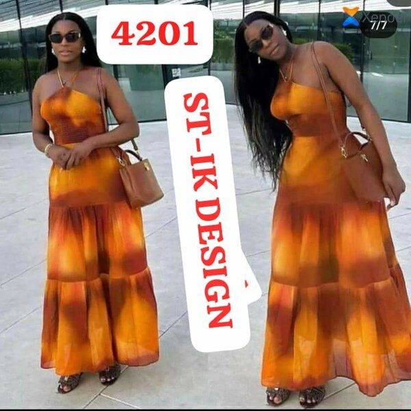 Robe Maxi Évasée Femme