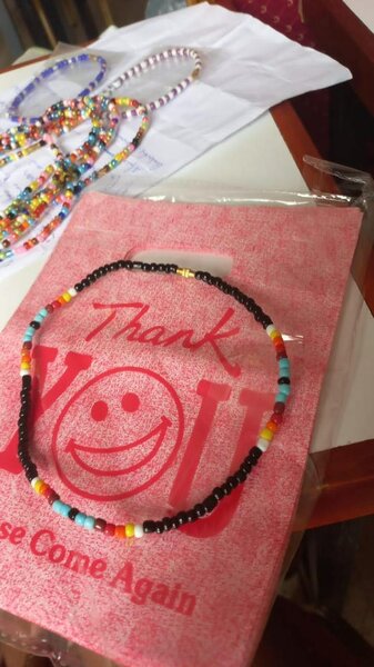 Bracelet perles colorées