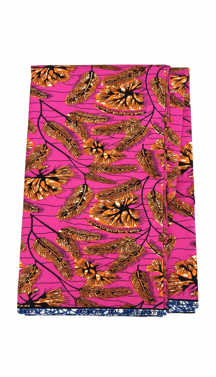 Tissu Wax Africain Rose