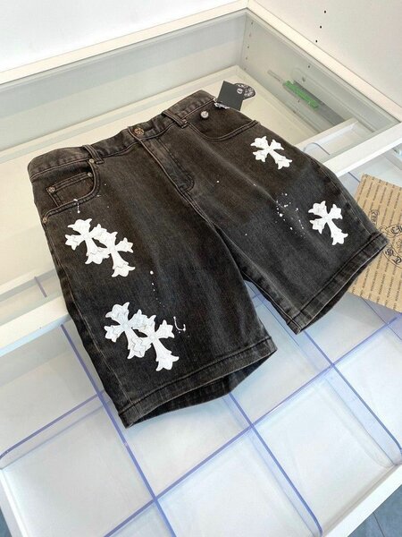 Shorts en denim avec motifs