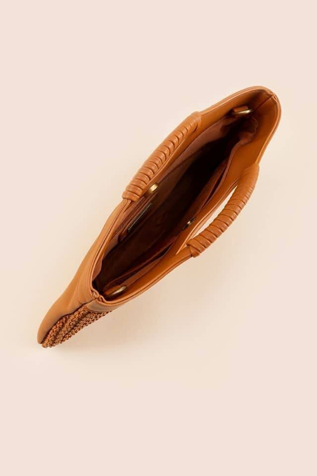 MARIAM SOFT STRAW CUT OUT HANDLE TOTE