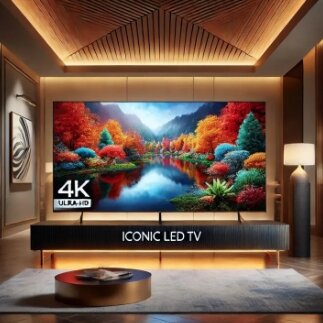 ICONIC 43MBL9 Android Smart LED TV| Bezel Less| Voice Remote| 4K Up-Scale | 1-Year Brand Warranty