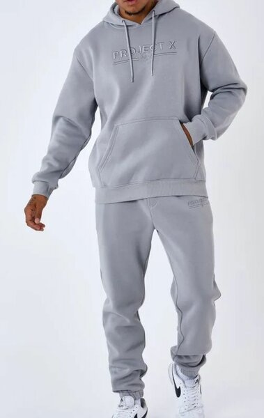 Sweat à capuche gris homme