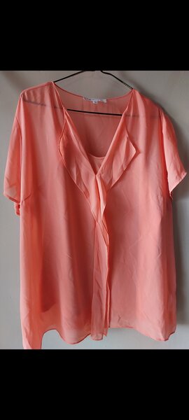 Pink/Peach Blouse + Camisole