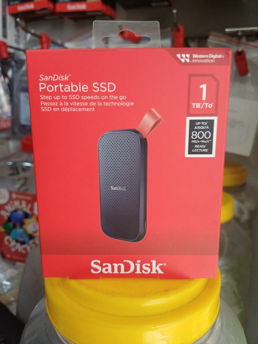SANDISK 1TB PORTABLE SSD EXTERNAL HARD DRIVES