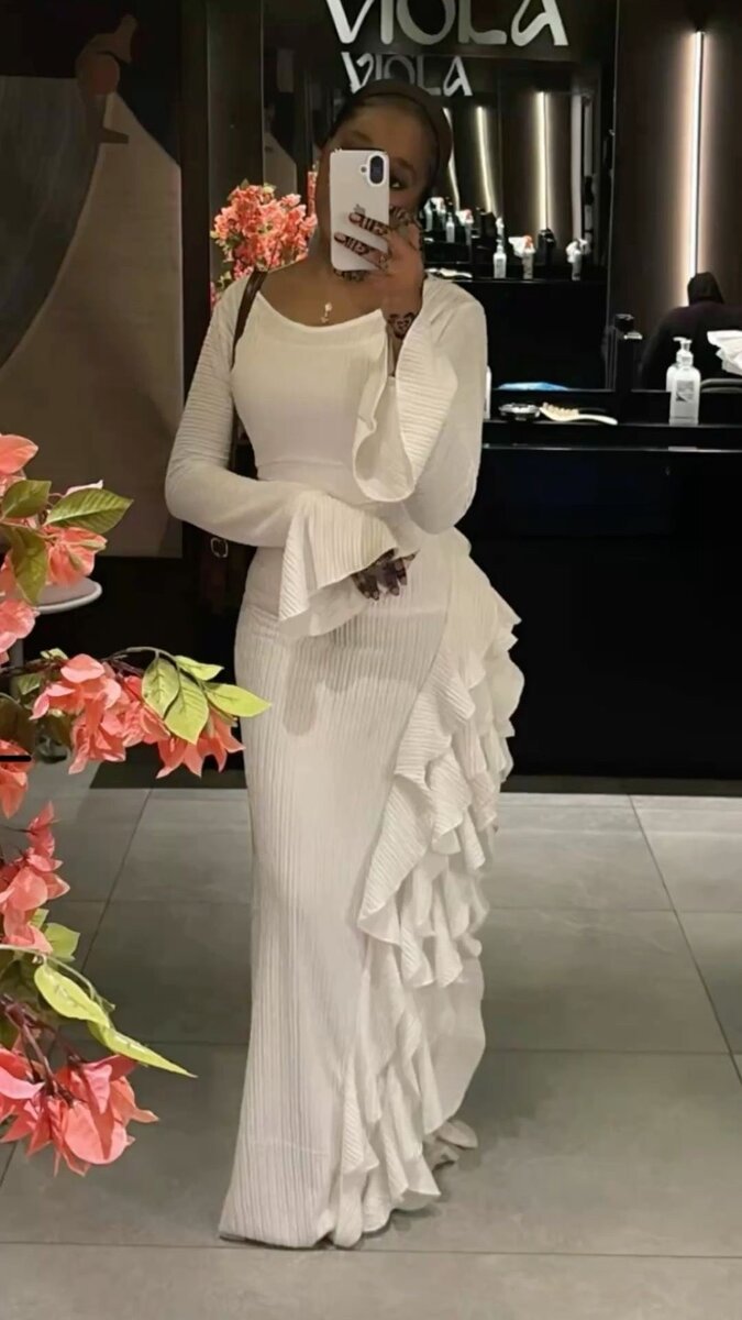 Robe Élégante en Volants