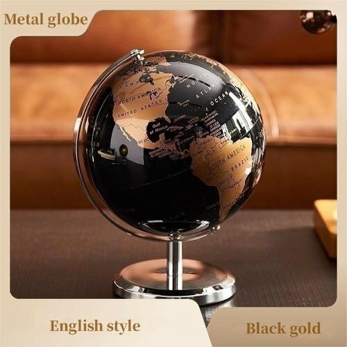 Desktop Globe Ornaments, Retro Map Globe, Geographical Globe