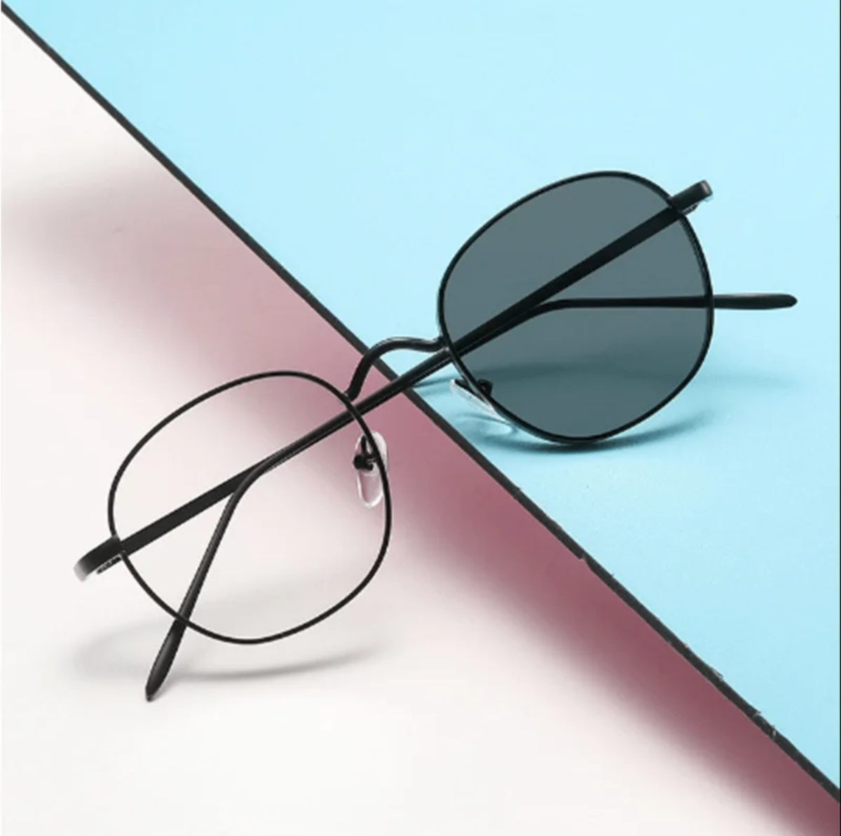 Lunettes rondes minimalistes