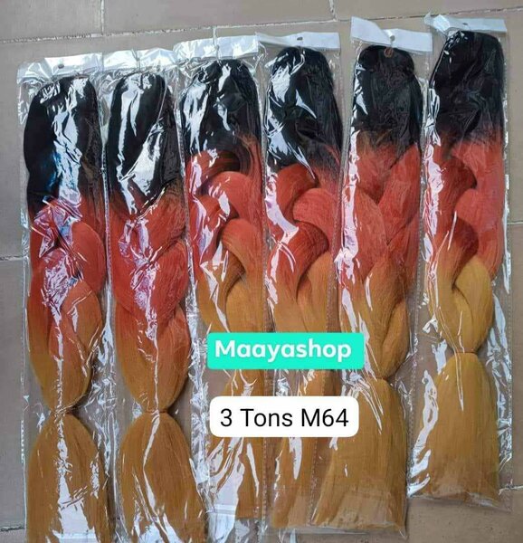 Tresses colorées en dégradé