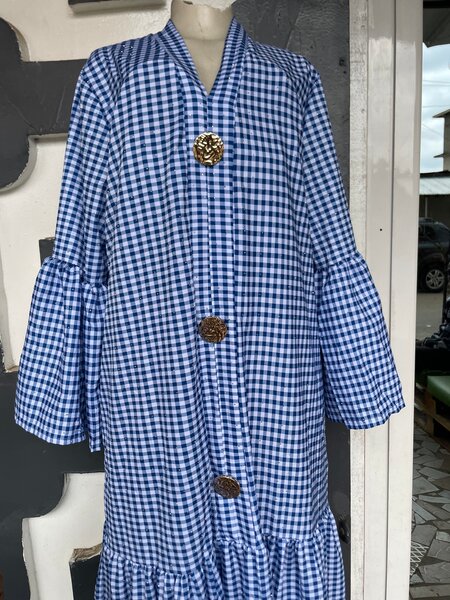 Robe longue vichy tendance