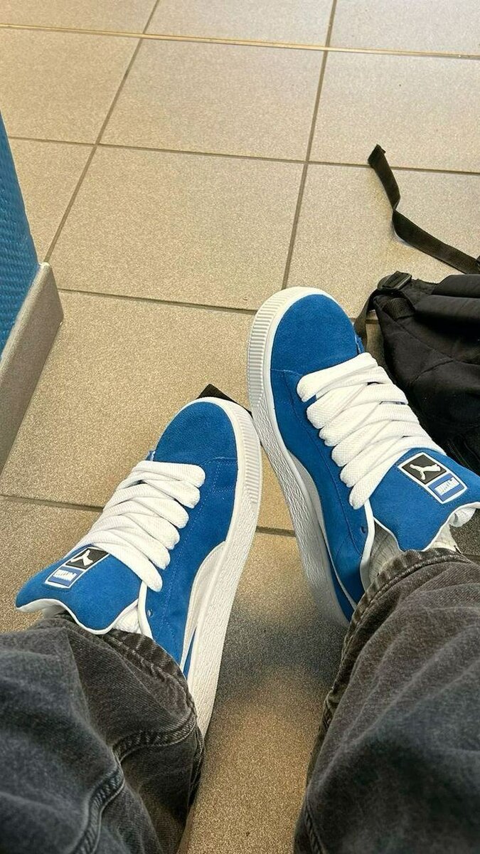 Baskets Puma Suede Bleu