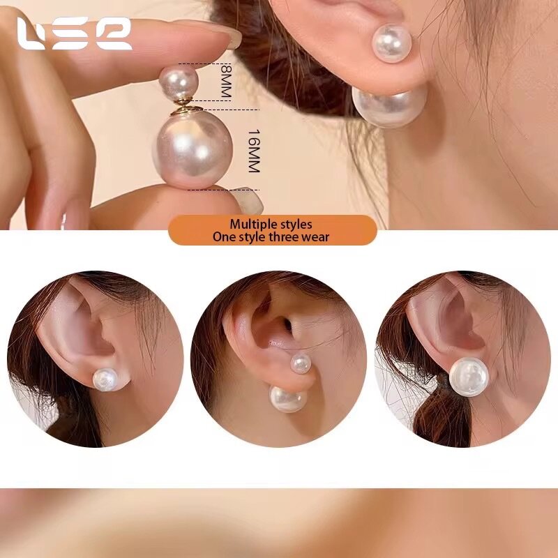 Elegant Pearl Stud Earrings