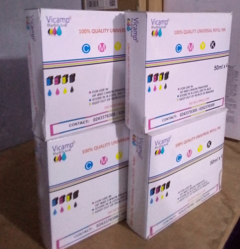 VICAMP UNIVERSAL REFILL INK FOR HP/CANON INKJET PRINTERS