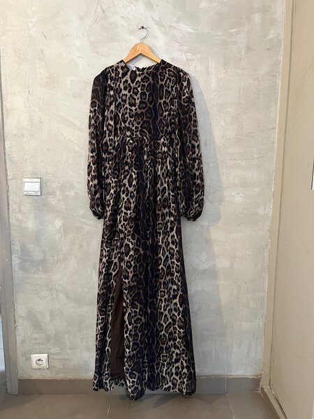 Robe de soirée motifs leopard