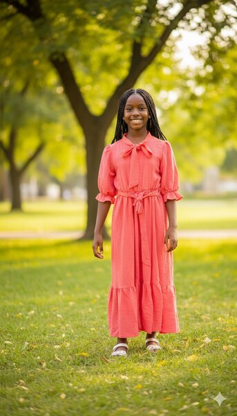 Robe  rose pour fille 12 ans