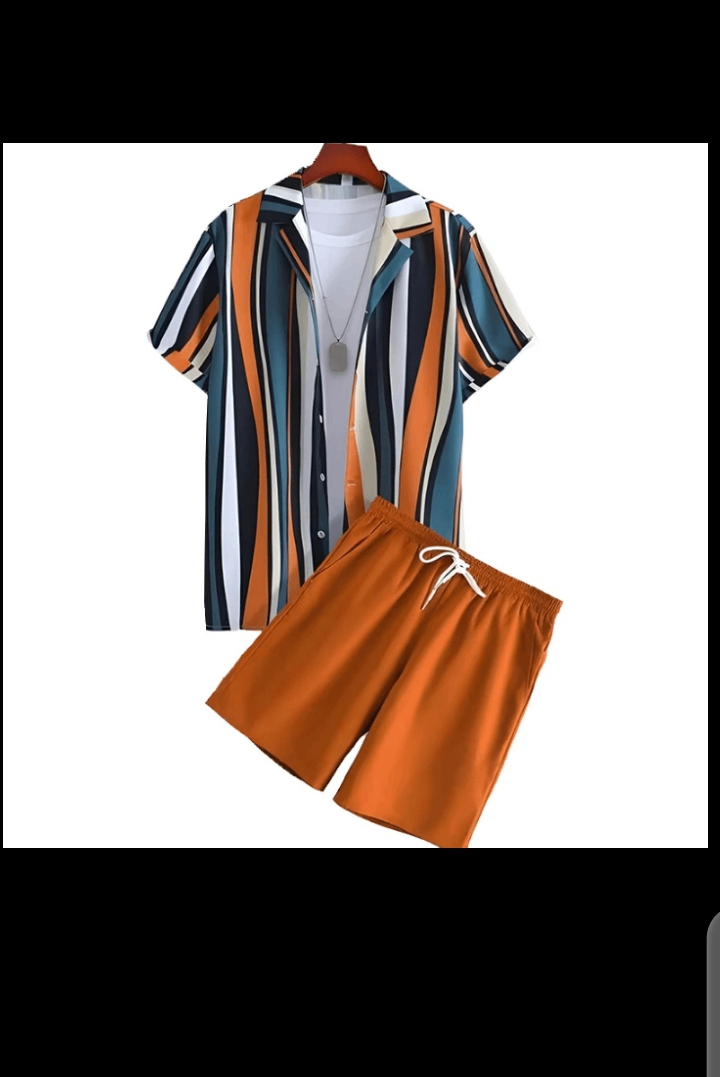 Ensemble chemise short décontracté