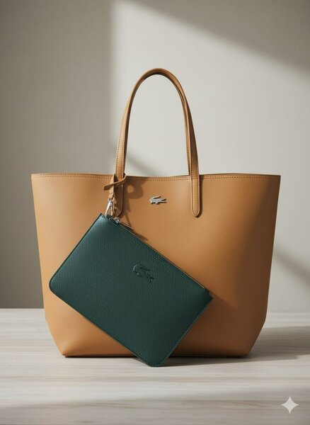 Sac à main en cuir avec pochette