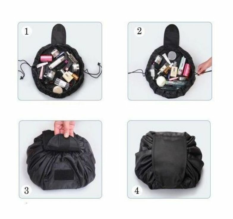 Trousse de maquillage pliable