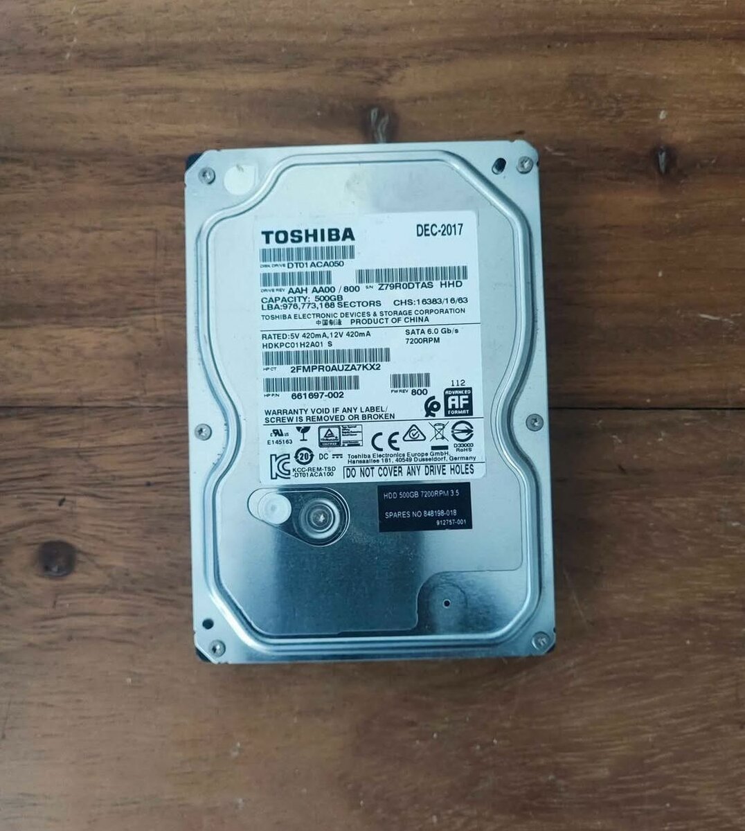 Disque dur Toshiba et Seagate