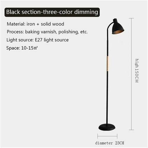 Lampadaire LED Noir Moderne, Décoration D'éclairage De Chamb