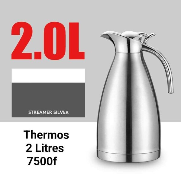 STREAMER SILVER Thermos 2 Litres