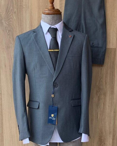 Costume Homme Élégant Gris