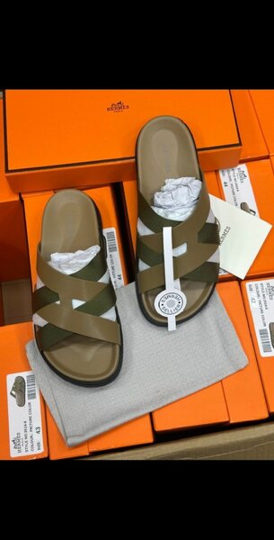 Sandales de luxe en cuir pour hommes