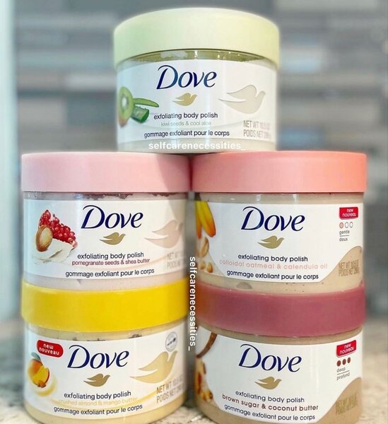 Dove body scrub