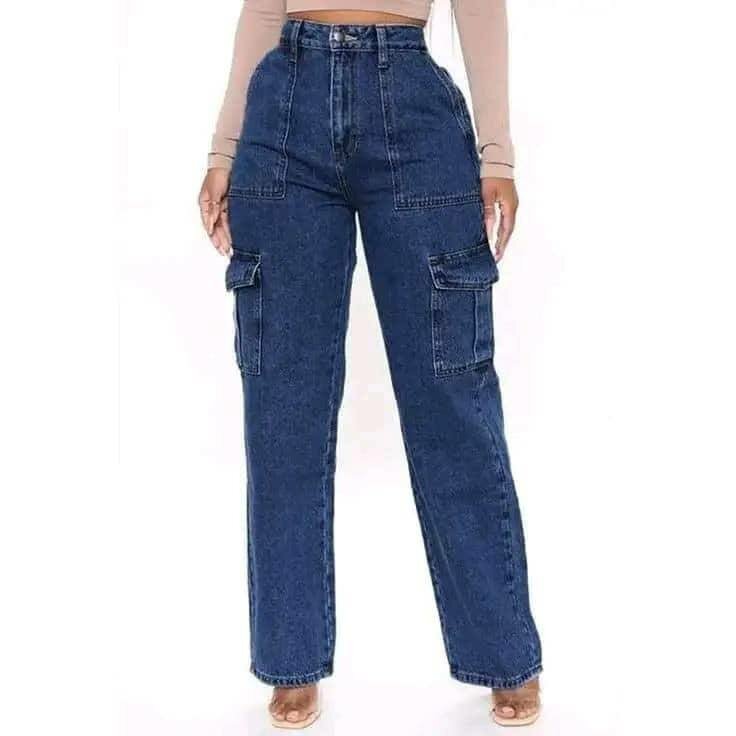 Ladies cargo jeans