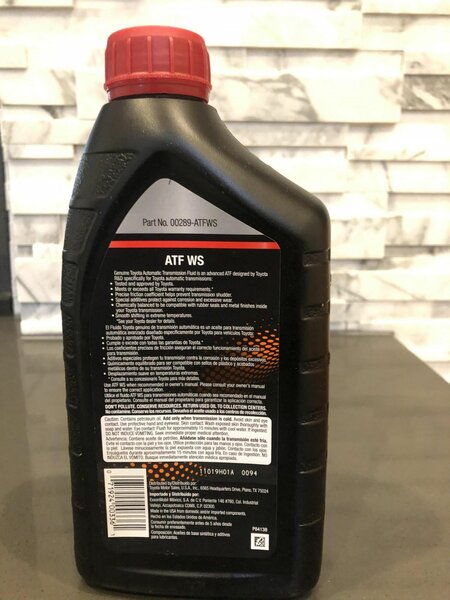 Toyota ATF-WS 1L imported from USA