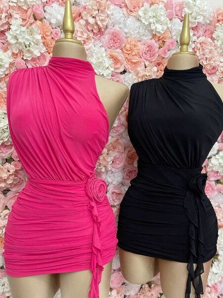 Robe élégante sans manches