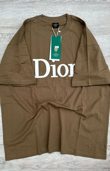 T-shirt marron Dior homme
