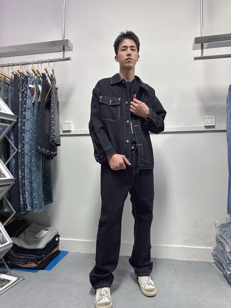 Costume en denim pour hommes