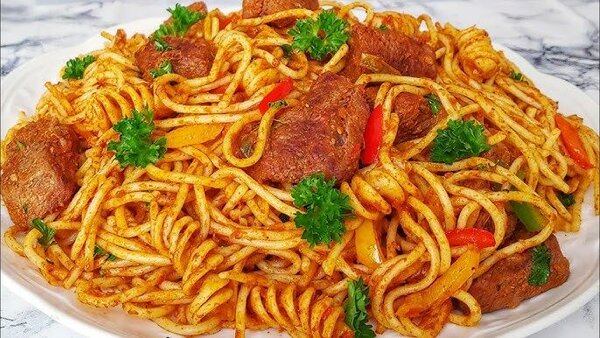 Pâtes spaghetti+rognon Épicées