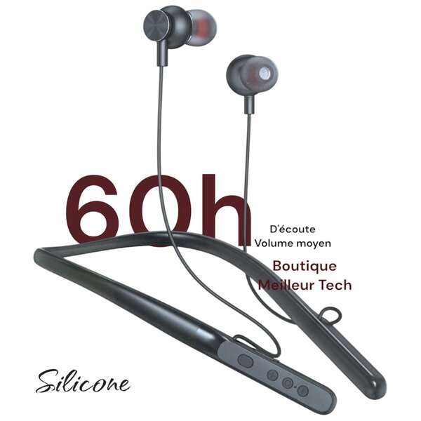 Écouteurs Bluetooth Cou 60H