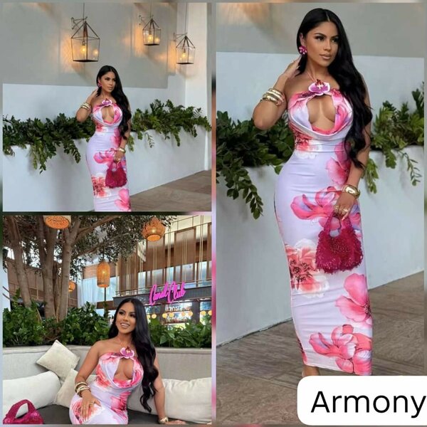 Robe longue florale élégante