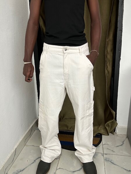 Pantalon Cargo Blanc Style Urbain