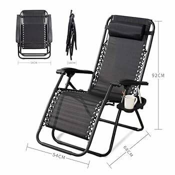 Chaise plateau pliable