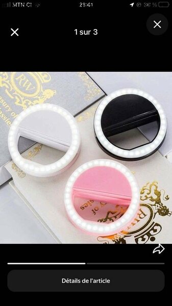 Anneau Selfie LED Clip-On