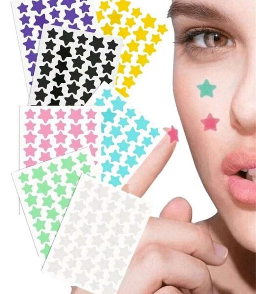 Autocollants Étoiles Visage Couleur