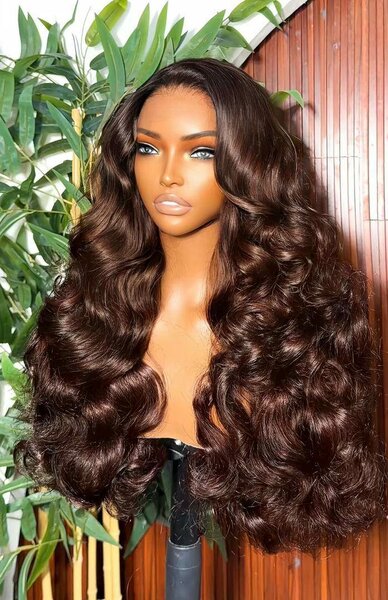 Perruque ondulée longue luxe