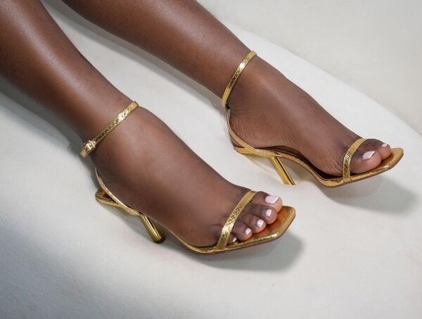 Seyram Heels (Gold)