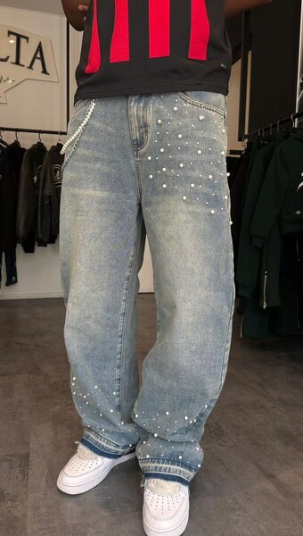 Jeans streetwear avec motifs