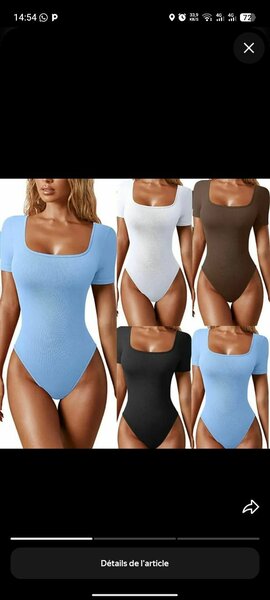 Body moulant femme élégant