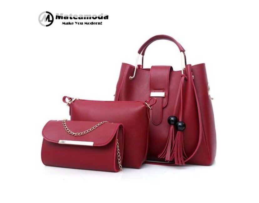 3 PCS Women Bags Ladies Bags Handbags Purse Shoulder Bags To