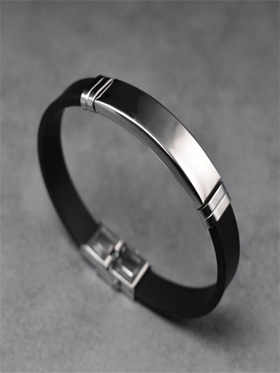 Bracelet en acier inoxydable élégant